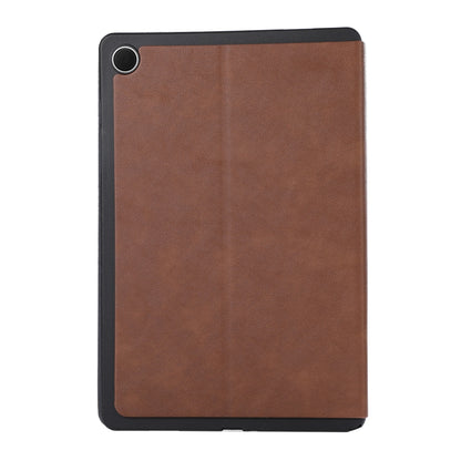 For Samsung Galaxy Tab A9+ TPU Flip Tablet Protective Leather Case(Brown) by bashfashion
