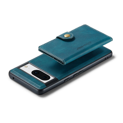 For Google Pixel 8 JEEHOOD Retro Magnetic Detachable Wallet Phone Case(Blue) by JEEHOOD