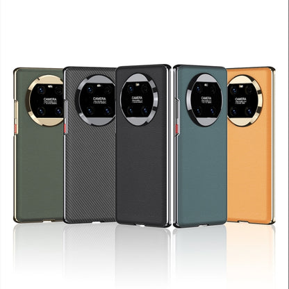 For Huawei Mate 40 Pro GKK Electroplating Leather Surface Phone Case(Green) by GKK