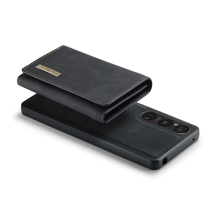 For Sony Xperia 1 VI DG.MING M1 Series 3-Fold Multi Card Wallet + Magnetic Phone Case(Black) by DG.MING
