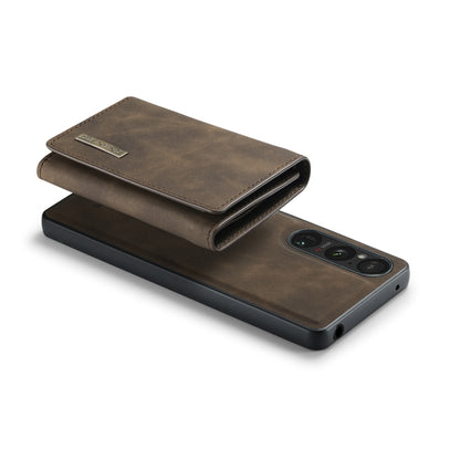 For Sony Xperia 1 VI DG.MING M1 Series 3-Fold Multi Card Wallet + Magnetic Phone Case(Coffee) by DG.MING