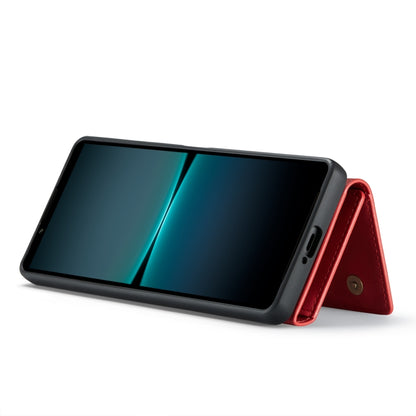 For Sony Xperia 1 VI DG.MING M1 Series 3-Fold Multi Card Wallet + Magnetic Phone Case(Red) by DG.MING