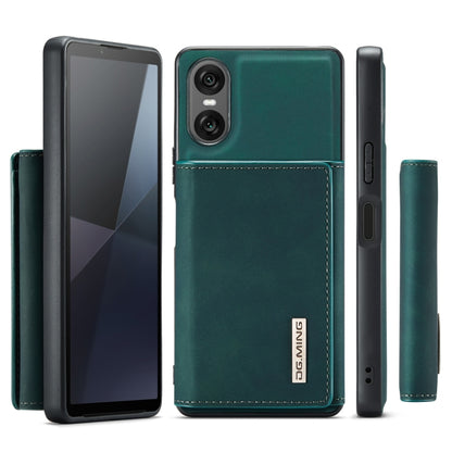 For Sony Xperia 10 VI DG.MING M1 Series 3-Fold Multi Card Wallet + Magnetic Phone Case(Green) by DG.MING