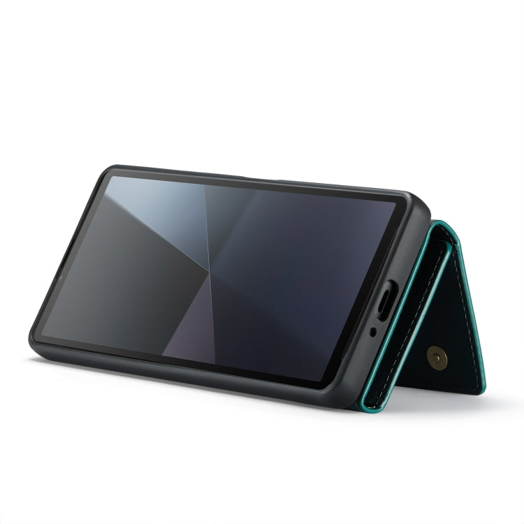 For Sony Xperia 10 VI DG.MING M1 Series 3-Fold Multi Card Wallet + Magnetic Phone Case(Green) by DG.MING