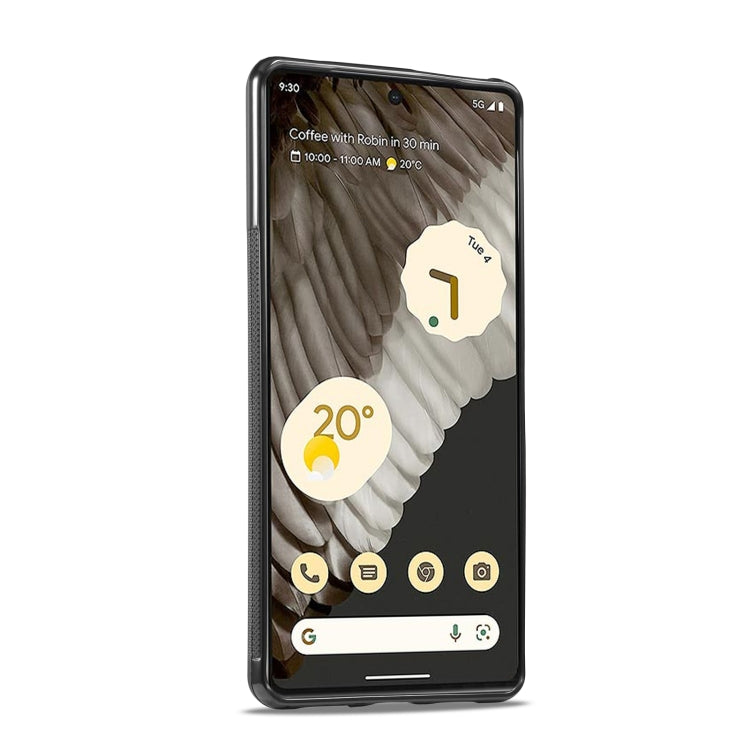 For Google Pixel 7 Pro LC.IMEEKE 3 in 1 Carbon Fiber Texture Shockproof Phone Case(Black) by LC.IMEEKE