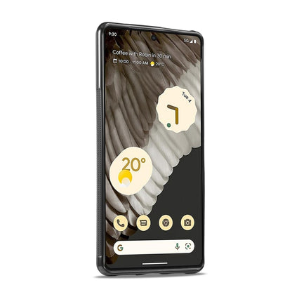 For Google Pixel 7 Pro LC.IMEEKE 3 in 1 Carbon Fiber Texture Shockproof Phone Case(Black) by LC.IMEEKE