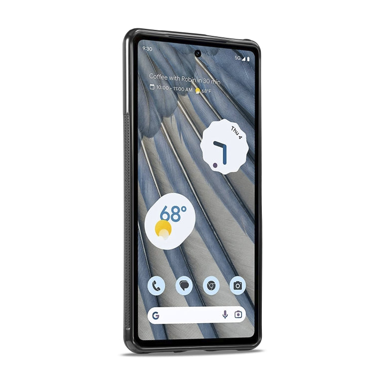 For Google Pixel 7 LC.IMEEKE 3 in 1 Carbon Fiber Texture Shockproof Phone Case(Black) by LC.IMEEKE