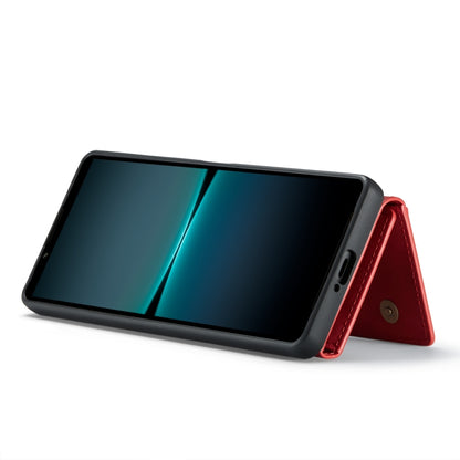 For Sony Xperia 1 VI DG.MING M2 Series 3-Fold Multi Card Bag + Magnetic Phone Case(Red) by DG.MING