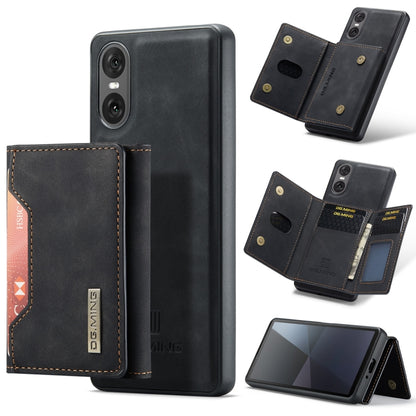 For Sony Xperia 10 VI DG.MING M2 Series 3-Fold Multi Card Bag + Magnetic Phone Case(Black) by DG.MING