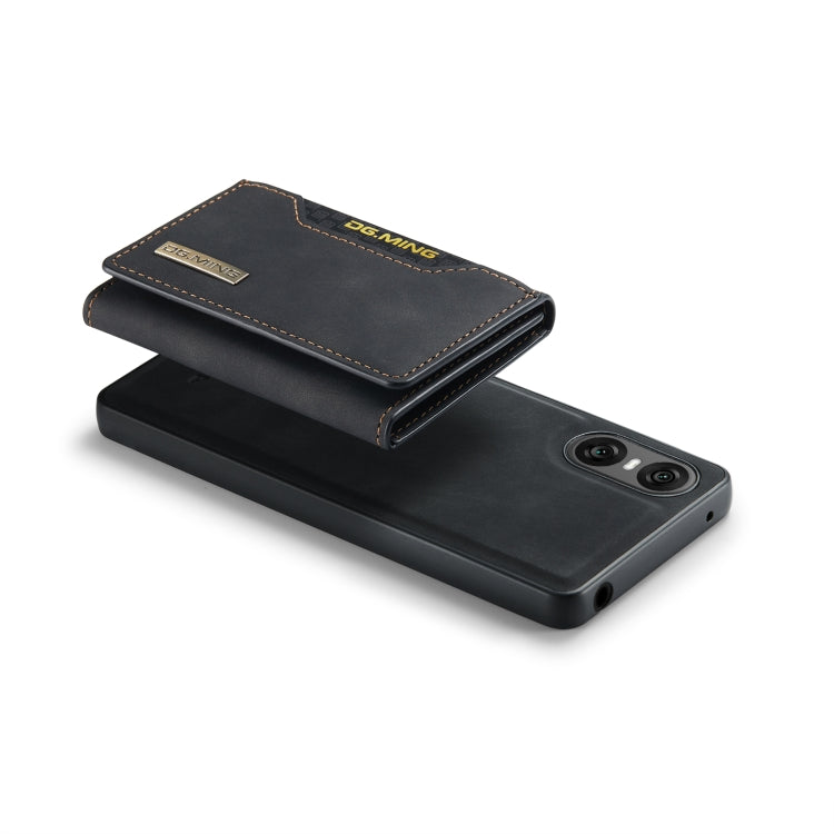 For Sony Xperia 10 VI DG.MING M2 Series 3-Fold Multi Card Bag + Magnetic Phone Case(Black) by DG.MING