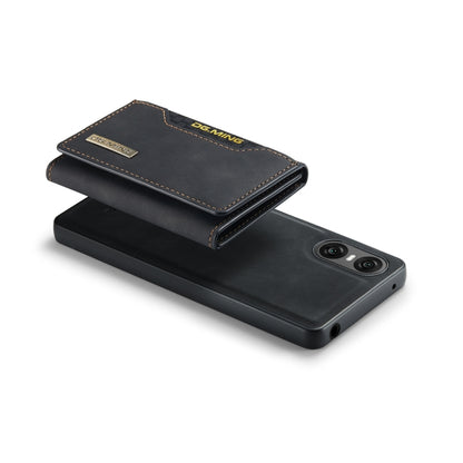 For Sony Xperia 10 VI DG.MING M2 Series 3-Fold Multi Card Bag + Magnetic Phone Case(Black) by DG.MING
