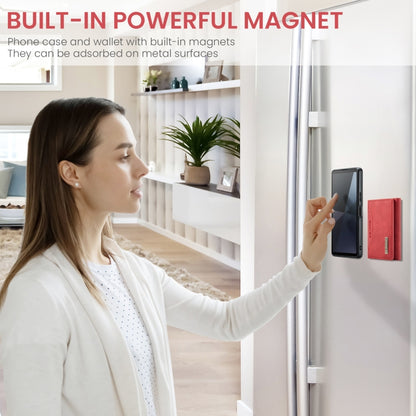 For Sony Xperia 10 VI DG.MING M2 Series 3-Fold Multi Card Bag + Magnetic Phone Case(Red) by DG.MING