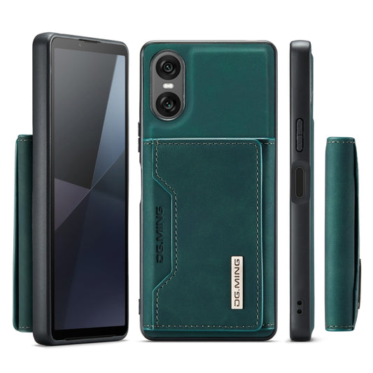 For Sony Xperia 10 VI DG.MING M2 Series 3-Fold Multi Card Bag + Magnetic Phone Case(Green) by DG.MING