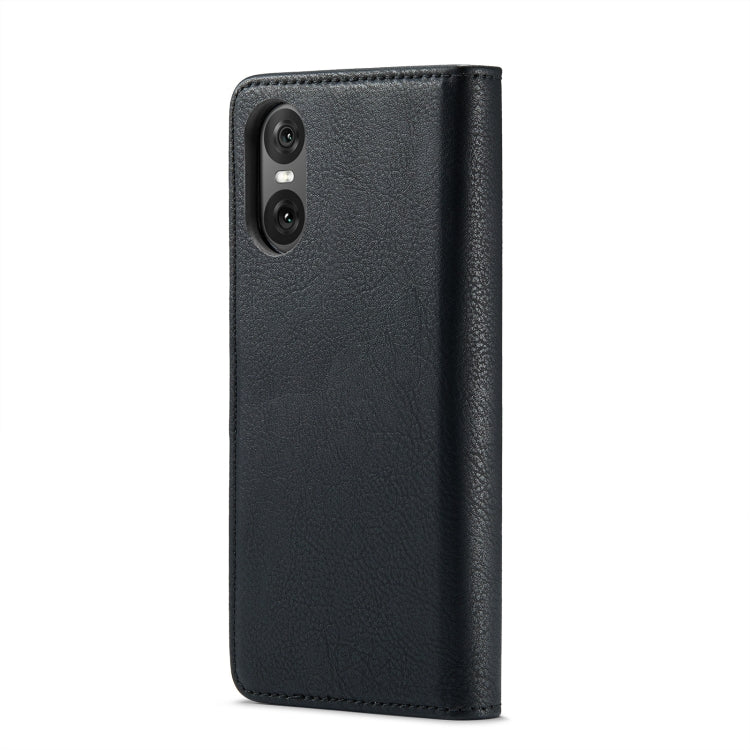 For Sony Xperia 10 VI DG.MING Crazy Horse Texture Detachable Magnetic Leather Phone Case(Black) by DG.MING