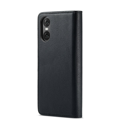 For Sony Xperia 10 VI DG.MING Crazy Horse Texture Detachable Magnetic Leather Phone Case(Black) by DG.MING