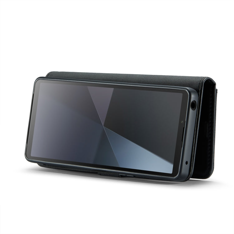 For Sony Xperia 10 VI DG.MING Crazy Horse Texture Detachable Magnetic Leather Phone Case(Black) by DG.MING
