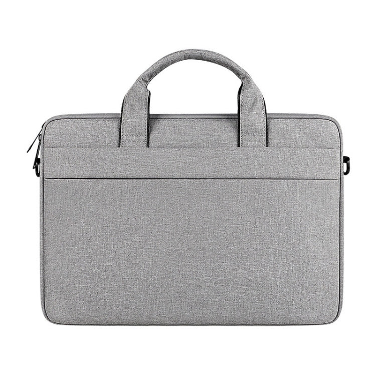 For 15.6 inch ST01S Waterproof Oxford Laptop Diagonal Shoulder Handbag(Light Grey) by bashfashion