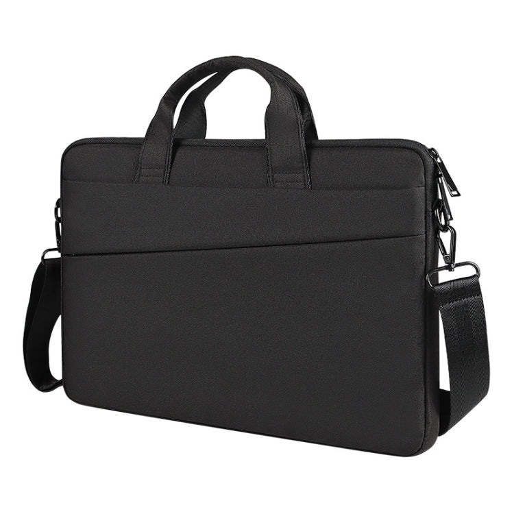 For 15.6 inch ST01S Waterproof Oxford Laptop Diagonal Shoulder Handbag(Black) by bashfashion