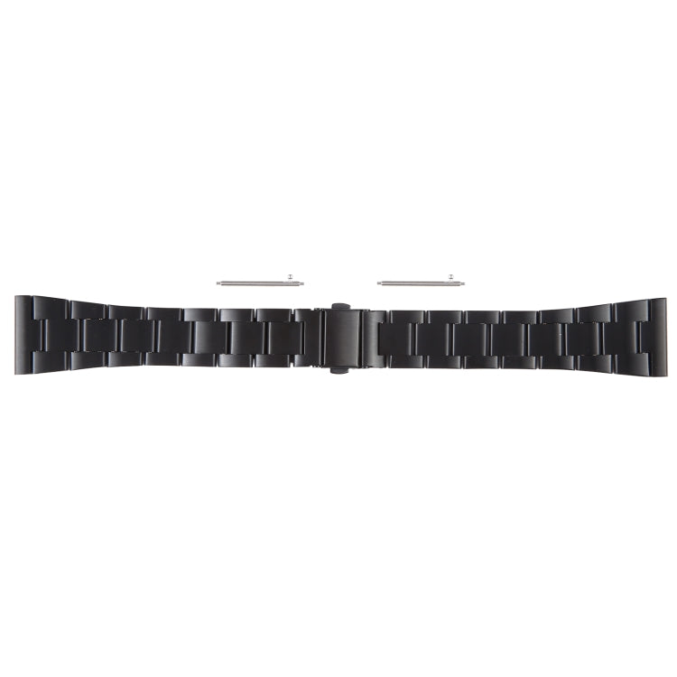 For Huawei Watch 4 22mm Three-bead Stainless Steel Watch Band(Black) by bashfashion