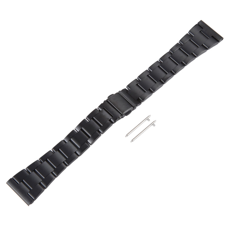 For Huawei Watch 4 22mm Three-bead Stainless Steel Watch Band(Black) by bashfashion