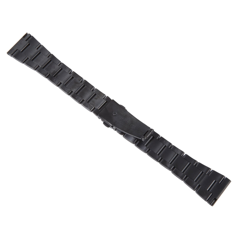 For Huawei Watch 4 22mm Three-bead Stainless Steel Watch Band(Black) by bashfashion