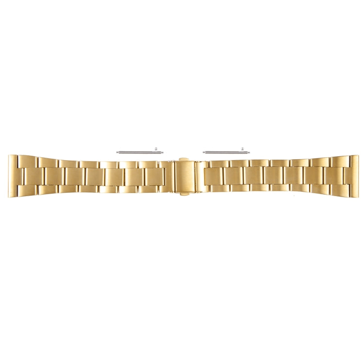 For Huawei Watch 4 22mm Three-bead Stainless Steel Watch Band(Gold) by bashfashion