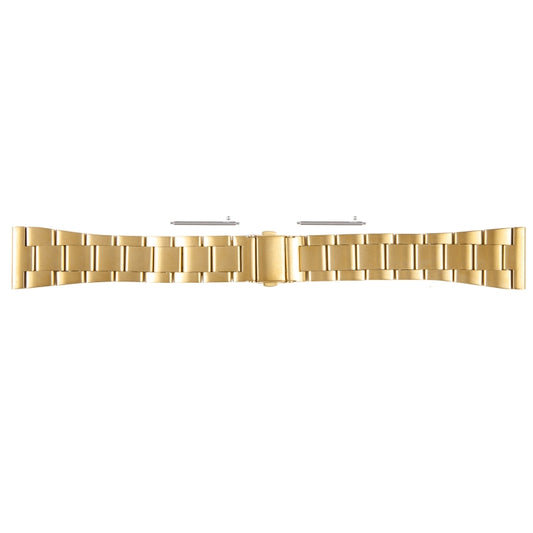 For Huawei Watch 4 22mm Three-bead Stainless Steel Watch Band(Gold) by bashfashion