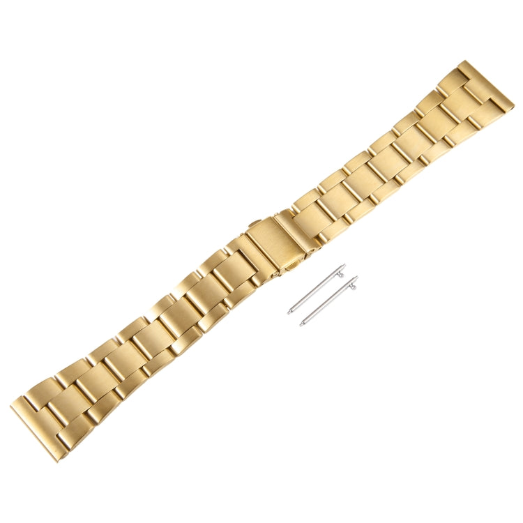 For Huawei Watch 4 22mm Three-bead Stainless Steel Watch Band(Gold) by bashfashion