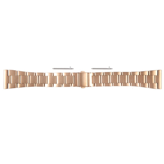For Huawei Watch 4 22mm Three-bead Stainless Steel Watch Band(Rose Gold) by bashfashion