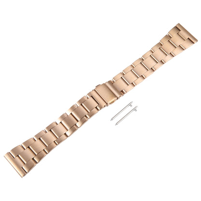 For Huawei Watch 4 22mm Three-bead Stainless Steel Watch Band(Rose Gold) by bashfashion