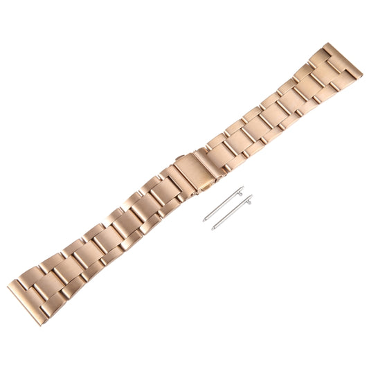 For Huawei Watch 4 22mm Three-bead Stainless Steel Watch Band(Rose Gold) by bashfashion