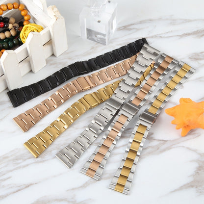 For Huawei Watch 4 22mm Three-bead Stainless Steel Watch Band(Silver) by bashfashion