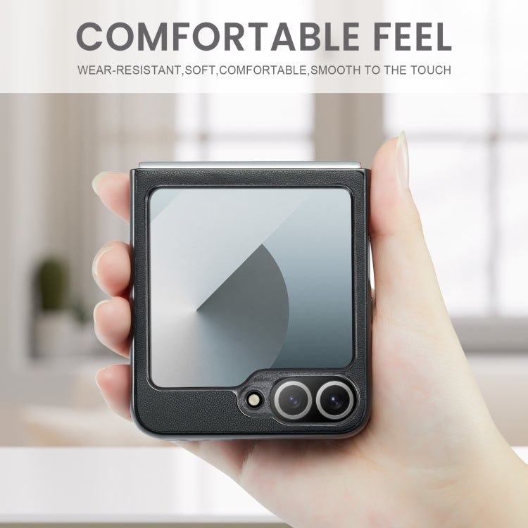 For Samsung Galaxy Z Flip6 / Flip7 FE CaseMe 023 Butterfly Buckle Litchi Texture RFID Anti-theft Leather Phone Case(Black) by CaseMe