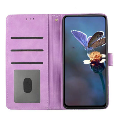 For iPhone 16e Flower Embossing Pattern Leather Phone Case(Purple) by bashfashion