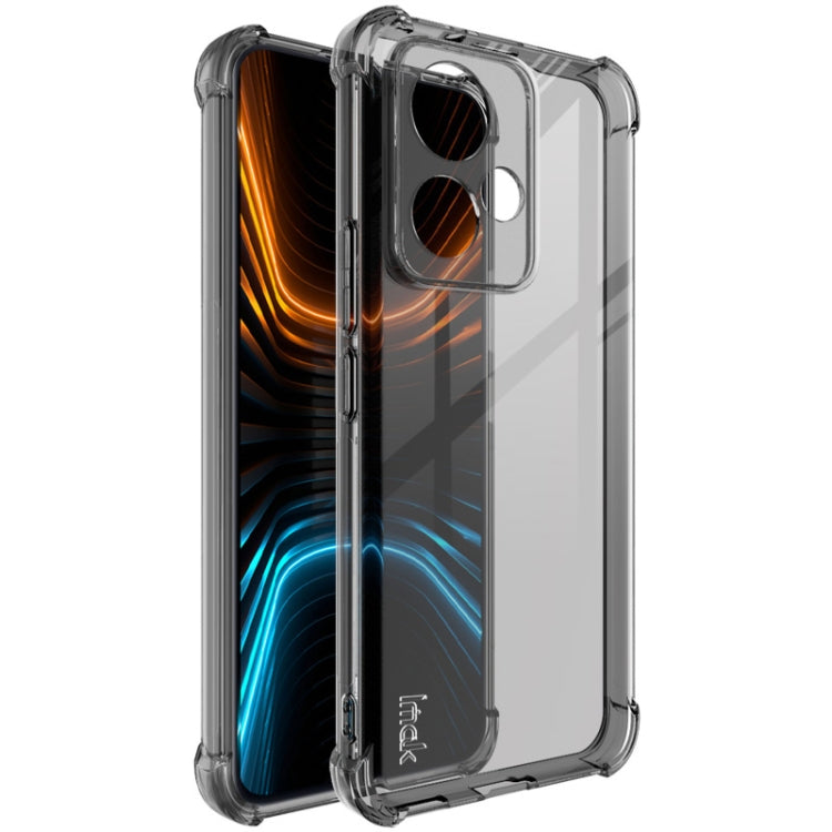 For Honor 90 GT 5G imak Shockproof Airbag TPU Phone Case(Transparent Black) by imak