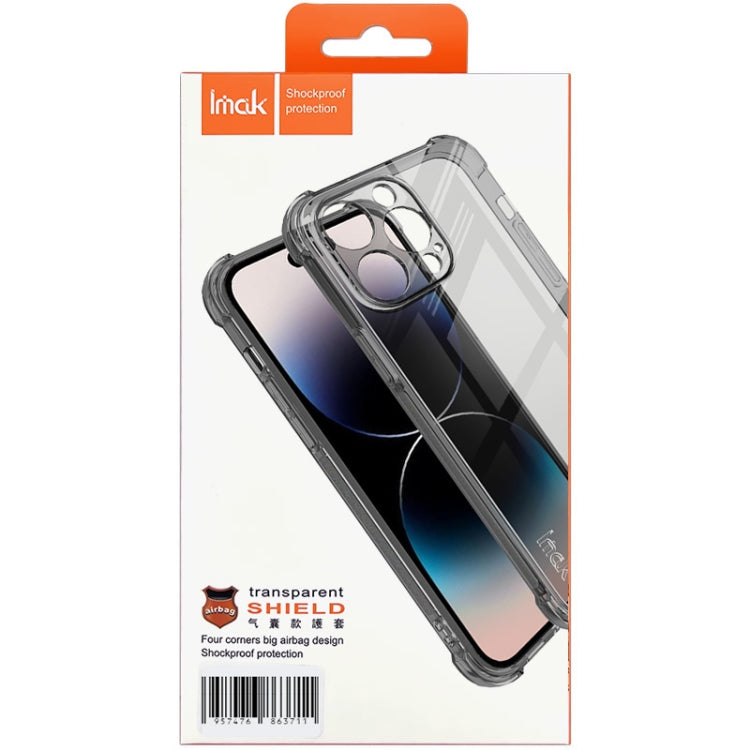 For Asus Zenfone 10 5G imak Shockproof Airbag TPU Phone Case(Transparent Black) by imak