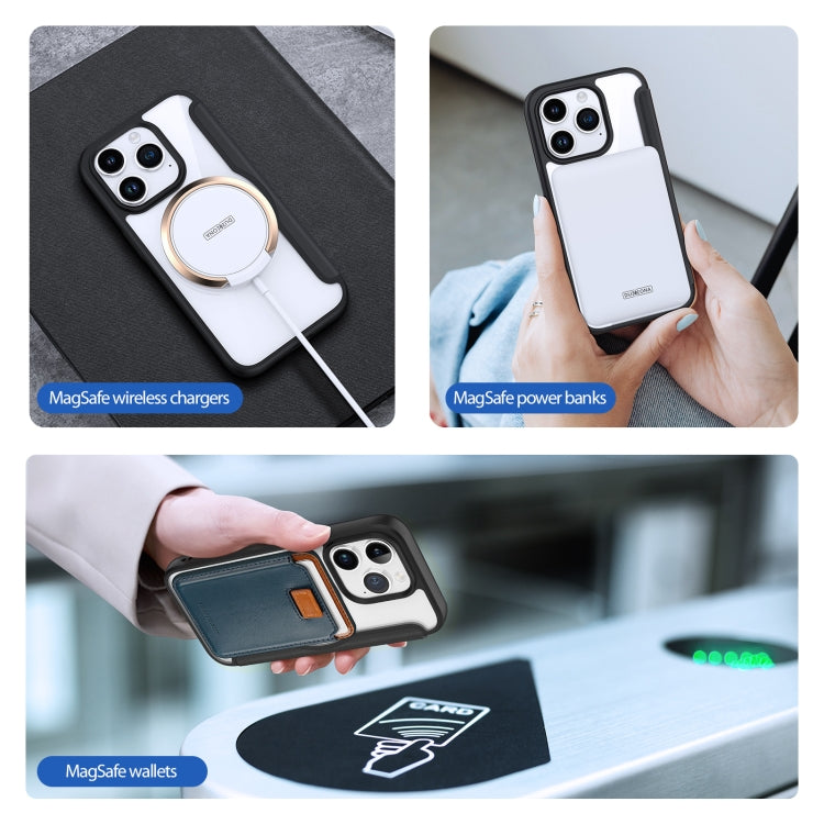For iPhone 15 Pro DUX DUCIS Skin X Pro Series Magsafe PC + TPU Phone Leather Case(Black) by DUX DUCIS