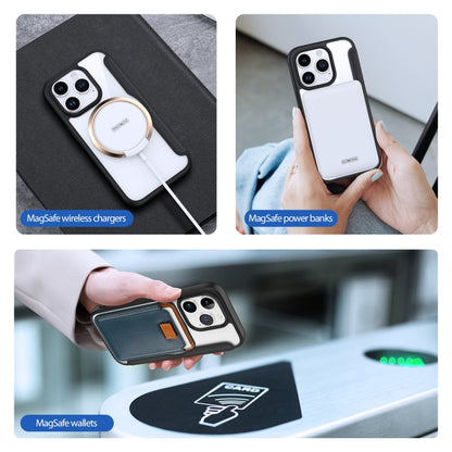 For iPhone 15 Pro DUX DUCIS Skin X Pro Series Magsafe PC + TPU Phone Leather Case(Black) by DUX DUCIS