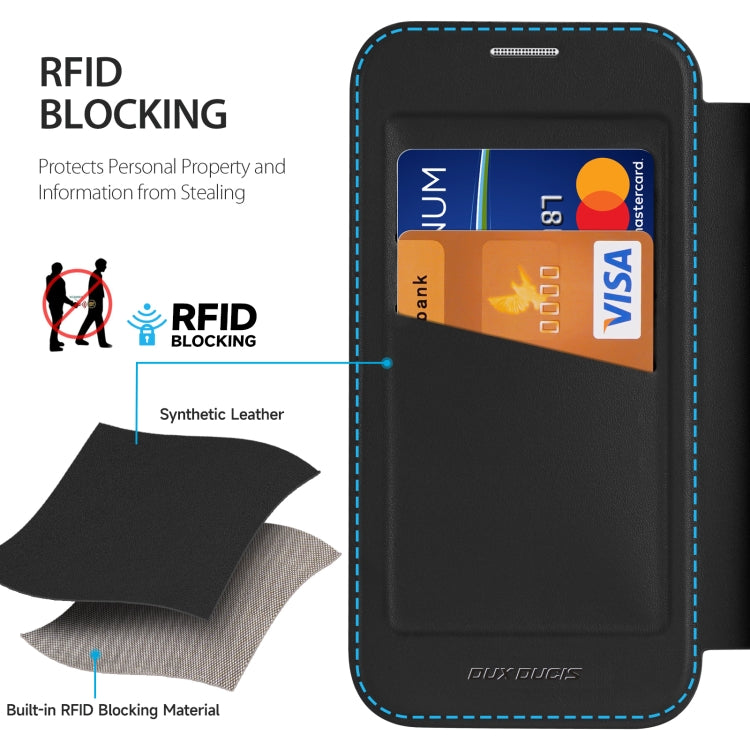 For iPhone 16 Pro Max DUX DUCIS Skin X Pro Series Magsafe PC + TPU Phone Leather Case(Black) by DUX DUCIS