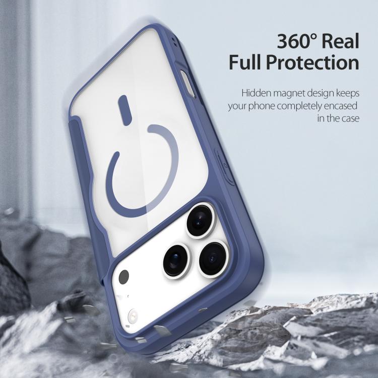 For iPhone 17 Pro DUX DUCIS Skin X Pro Series Magsafe PC + TPU Phone Leather Case(Blue) by DUX DUCIS