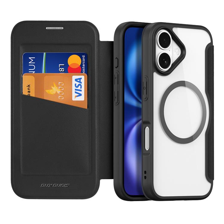 For iPhone 17 DUX DUCIS Skin X Pro Series Magsafe PC + TPU Phone Leather Case(Black) by DUX DUCIS