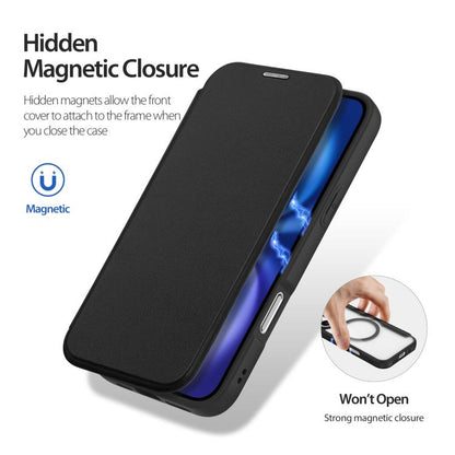 For iPhone 17 DUX DUCIS Skin X Pro Series Magsafe PC + TPU Phone Leather Case(Black) by DUX DUCIS