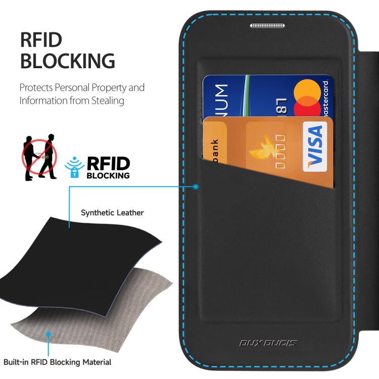 For iPhone 17 DUX DUCIS Skin X Pro Series Magsafe PC + TPU Phone Leather Case(Black) by DUX DUCIS