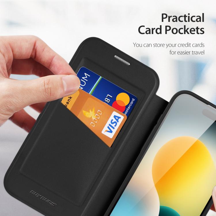 For iPhone Air DUX DUCIS Skin X Pro Series Magsafe PC + TPU Phone Leather Case(Black) by DUX DUCIS