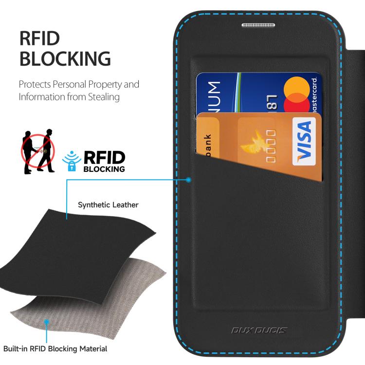 For iPhone Air DUX DUCIS Skin X Pro Series Magsafe PC + TPU Phone Leather Case(Black) by DUX DUCIS