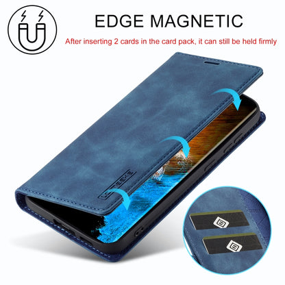 For Samsung Galaxy S24 5G LC.IMEEKE Strong Magnetism Microfiber Leather Phone Case(Blue) by LC.IMEEKE