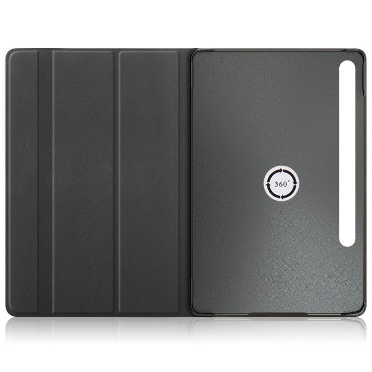 For Samsung Galaxy Tab S9 360 Rotation Stand Smart Leather Tablet Case(Black) by bashfashion