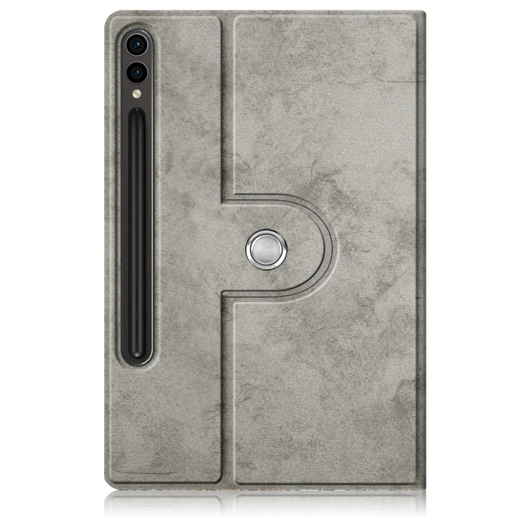 For Samsung Galaxy Tab S9 360 Rotation Stand Smart Leather Tablet Case(Grey) by bashfashion