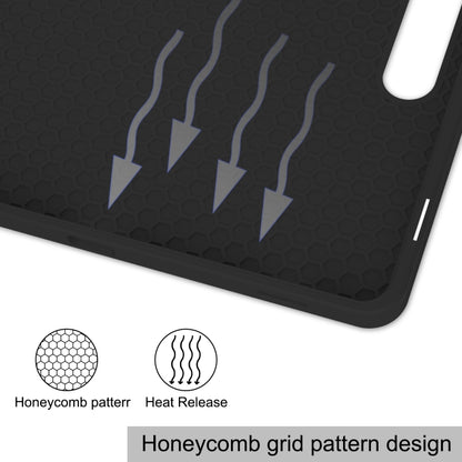 For Samsung Galaxy Tab S9 3-Fold Pure Color TPU Smart Leather Tablet Case with Pen Slot(Black) by bashfashion