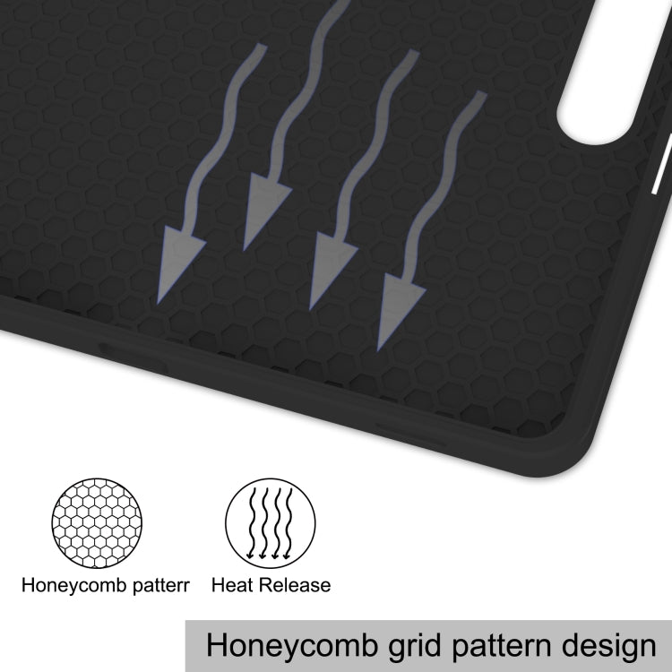 For Samsung Galaxy Tab S9+ 3-Fold Pure Color TPU Smart Leather Tablet Case with Pen Slot(Black) by bashfashion